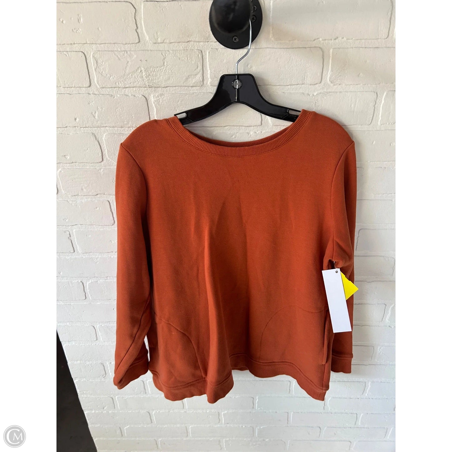 Sweatshirt Crewneck By D&co. In Orange, Size: M