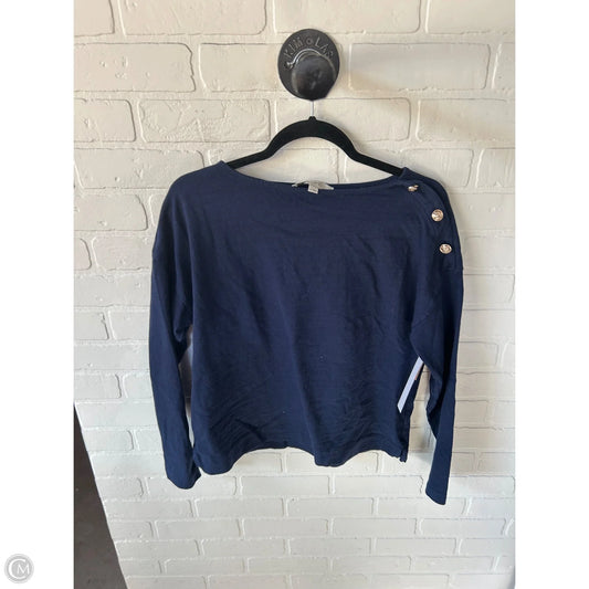 Top Long Sleeve By Loft In Blue, Size: M