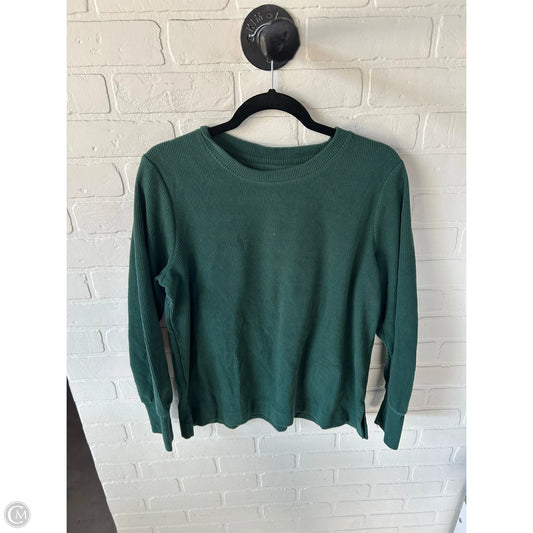 Sweatshirt Crewneck By Cuddl Duds In Green, Size: M