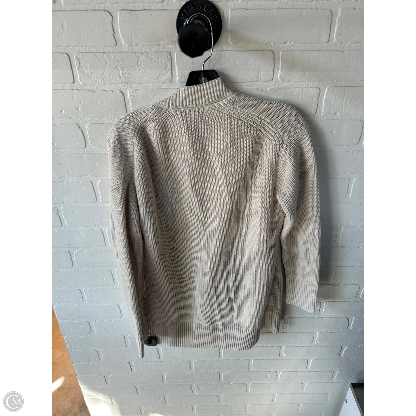 Sweater Cardigan By Cmc In Cream, Size: S