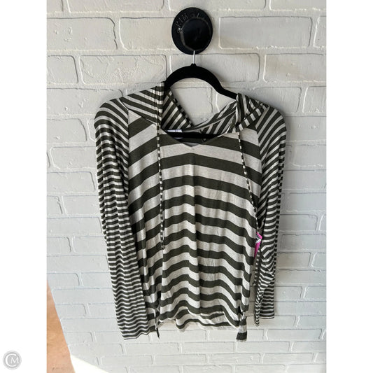 Top Long Sleeve By Cabi In Cream & Green, Size: M