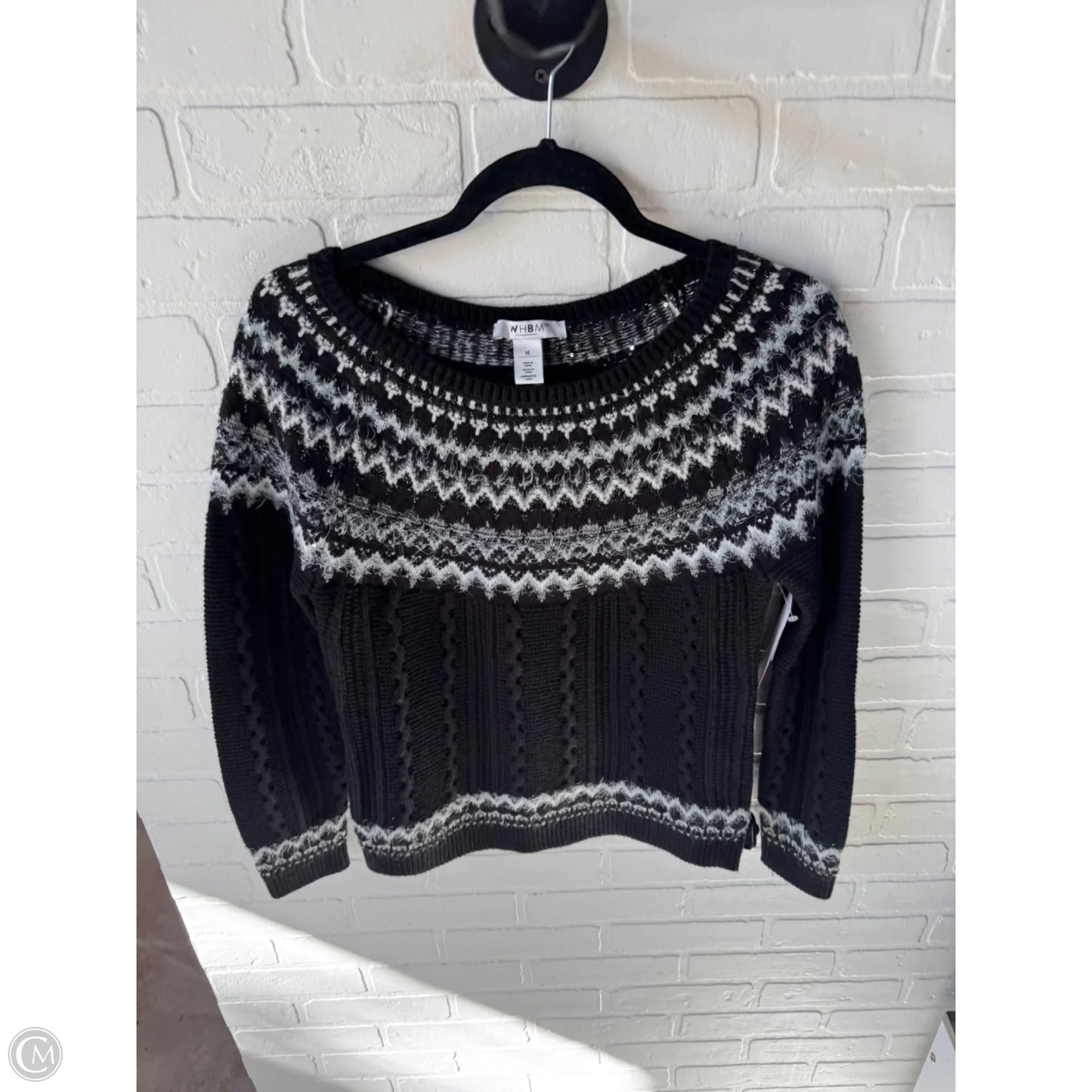 Sweater By White House Black Market In Black & White, Size: M
