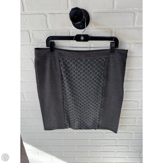 Skirt Mini & Short By Rafaella In Grey, Size: 14