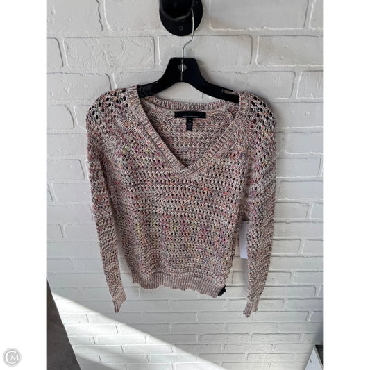 Sweater By White House Black Market In Cream & Pink, Size: M