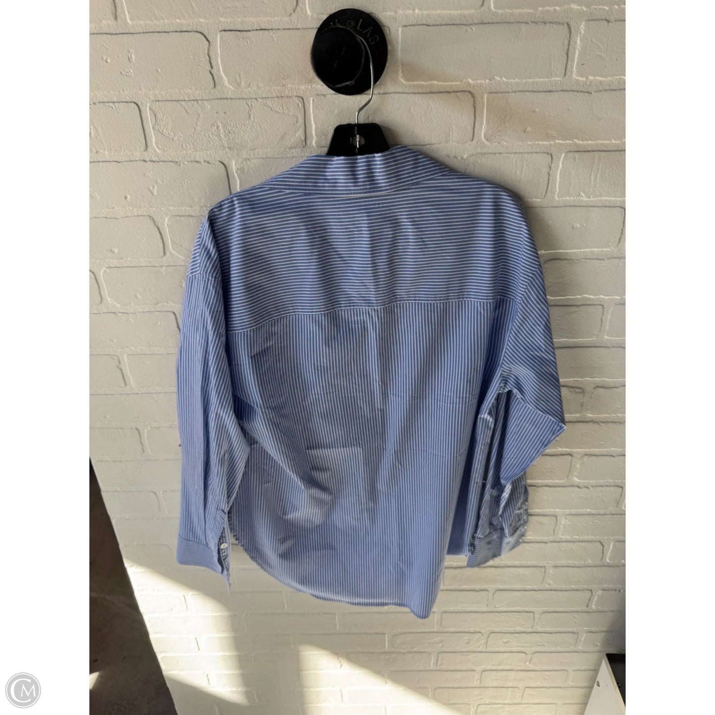 Top Long Sleeve By Sanctuary In Blue & White, Size: S