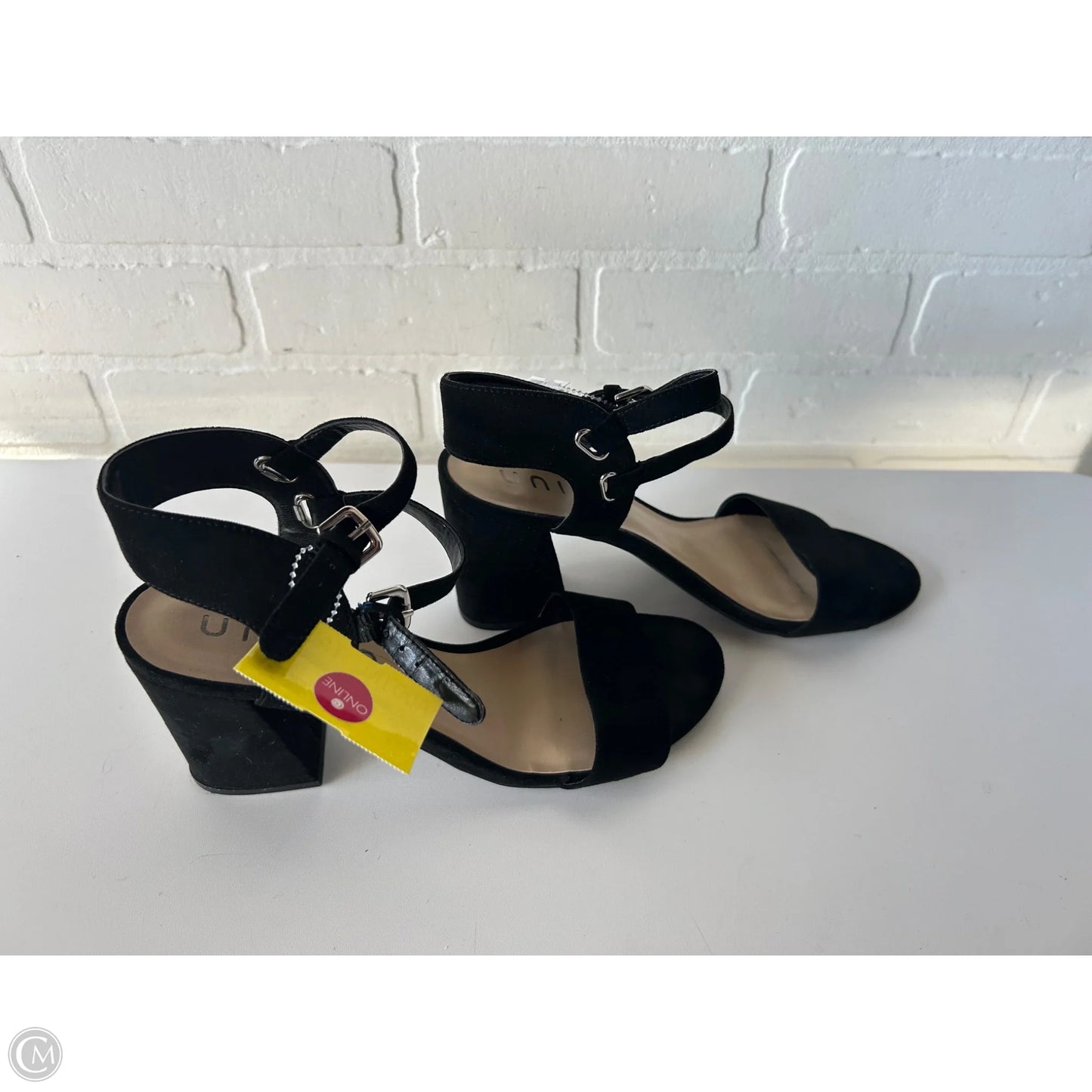 Sandals Heels Block By Unisa In Black, Size: 9