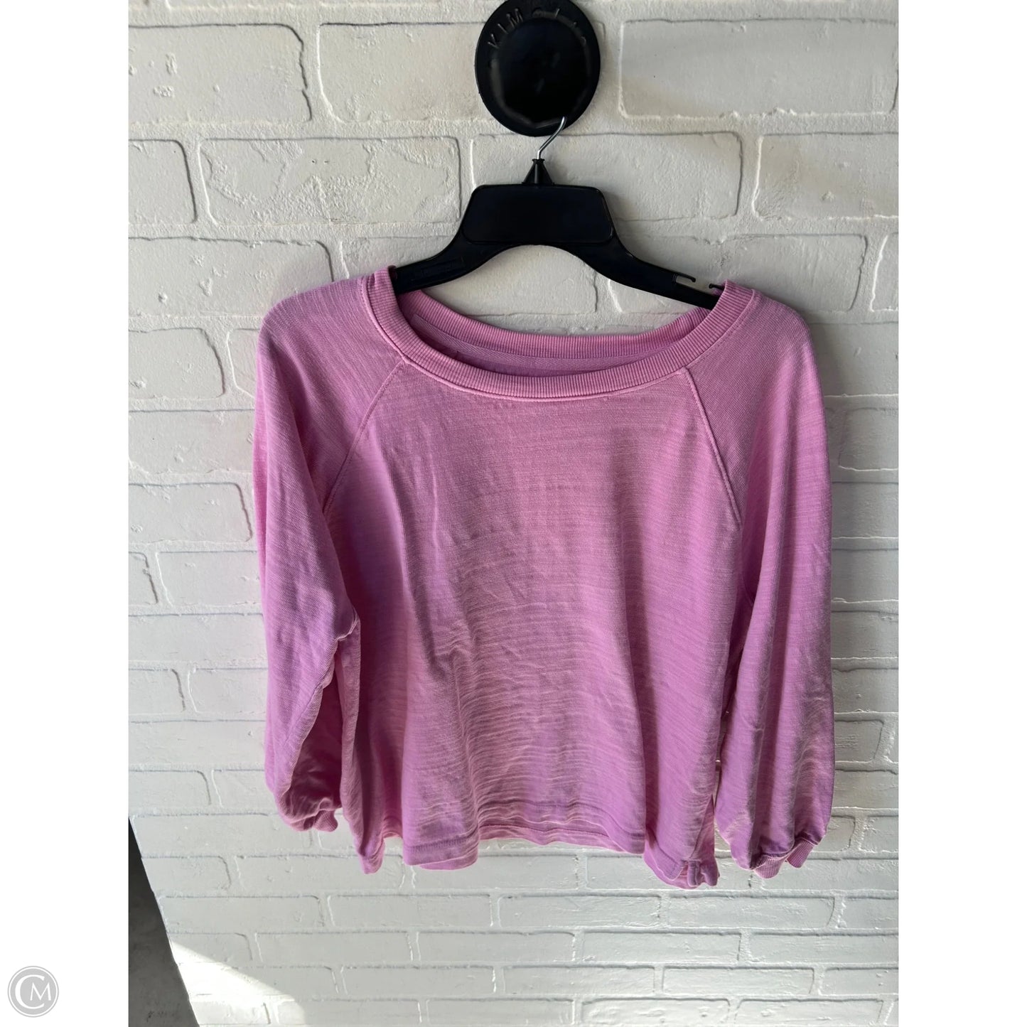 Sweatshirt Crewneck By Loft In Pink, Size: L