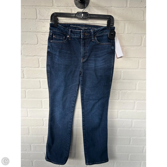 Jeans Straight By Chicos In Blue Denim, Size: 2