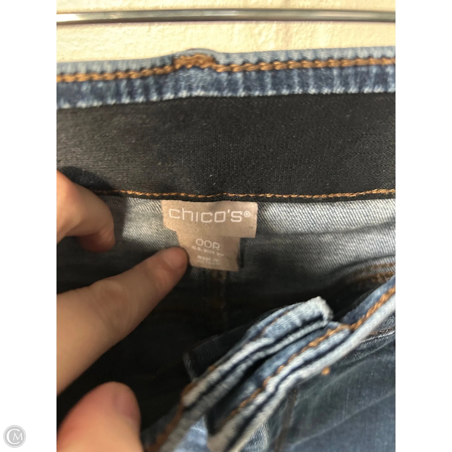 Jeans Skinny By Chicos In Blue Denim, Size: 2