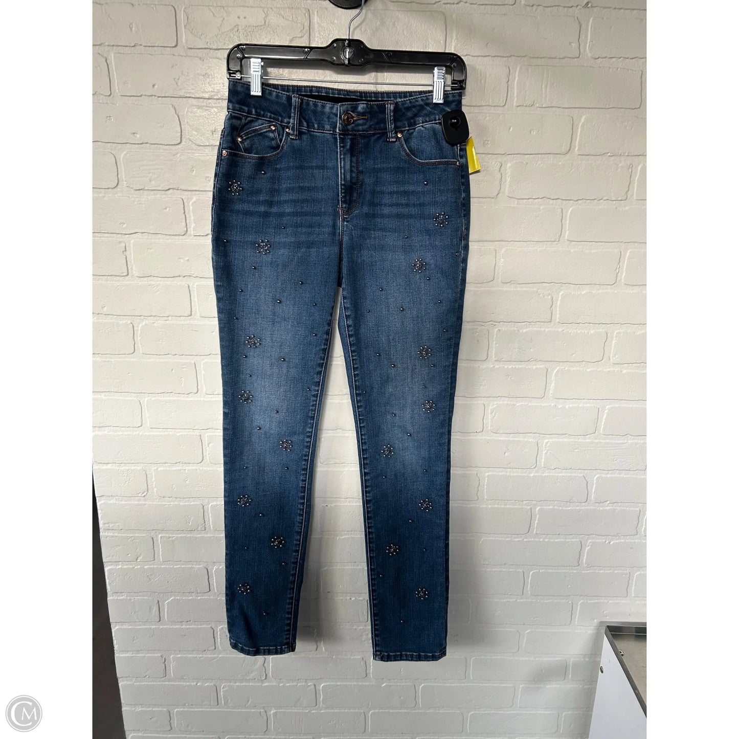 Jeans Skinny By Chicos In Blue Denim, Size: 2