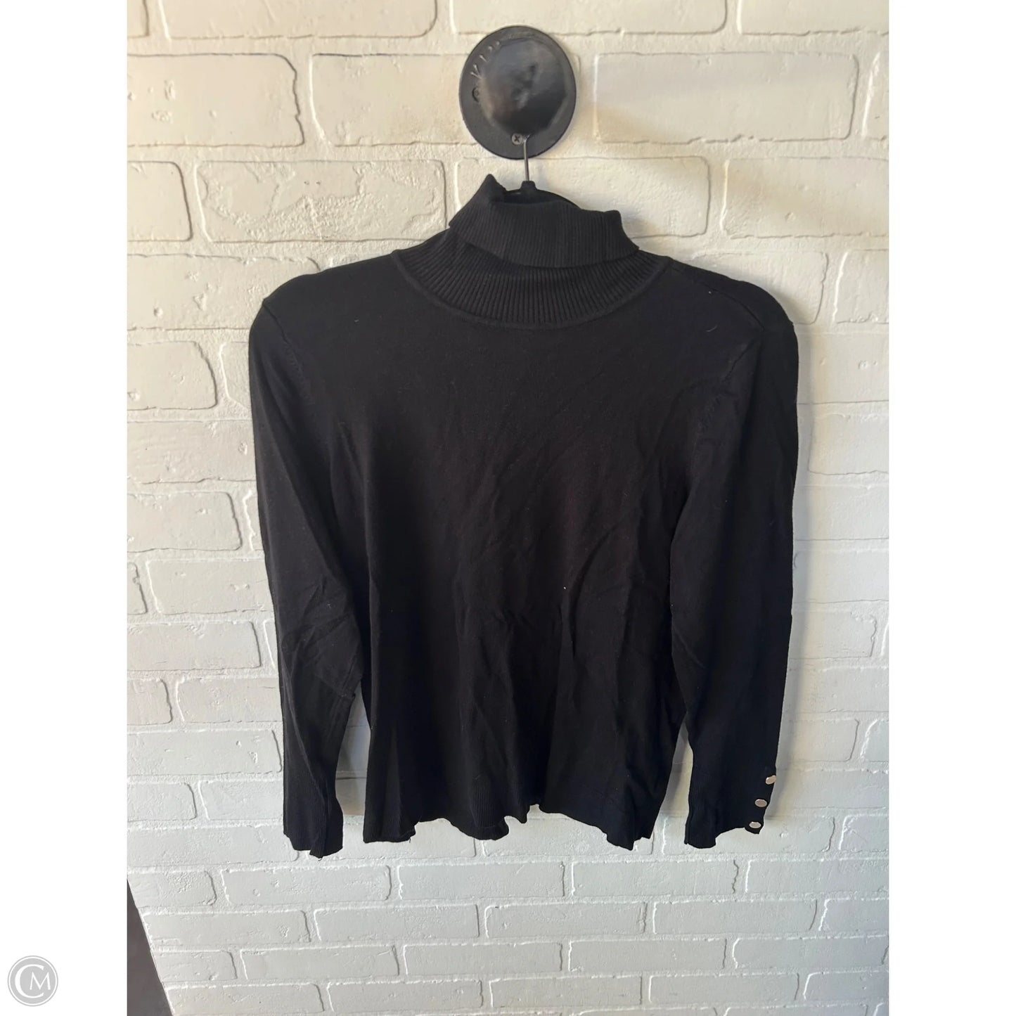Sweater By Chicos In Black, Size: M
