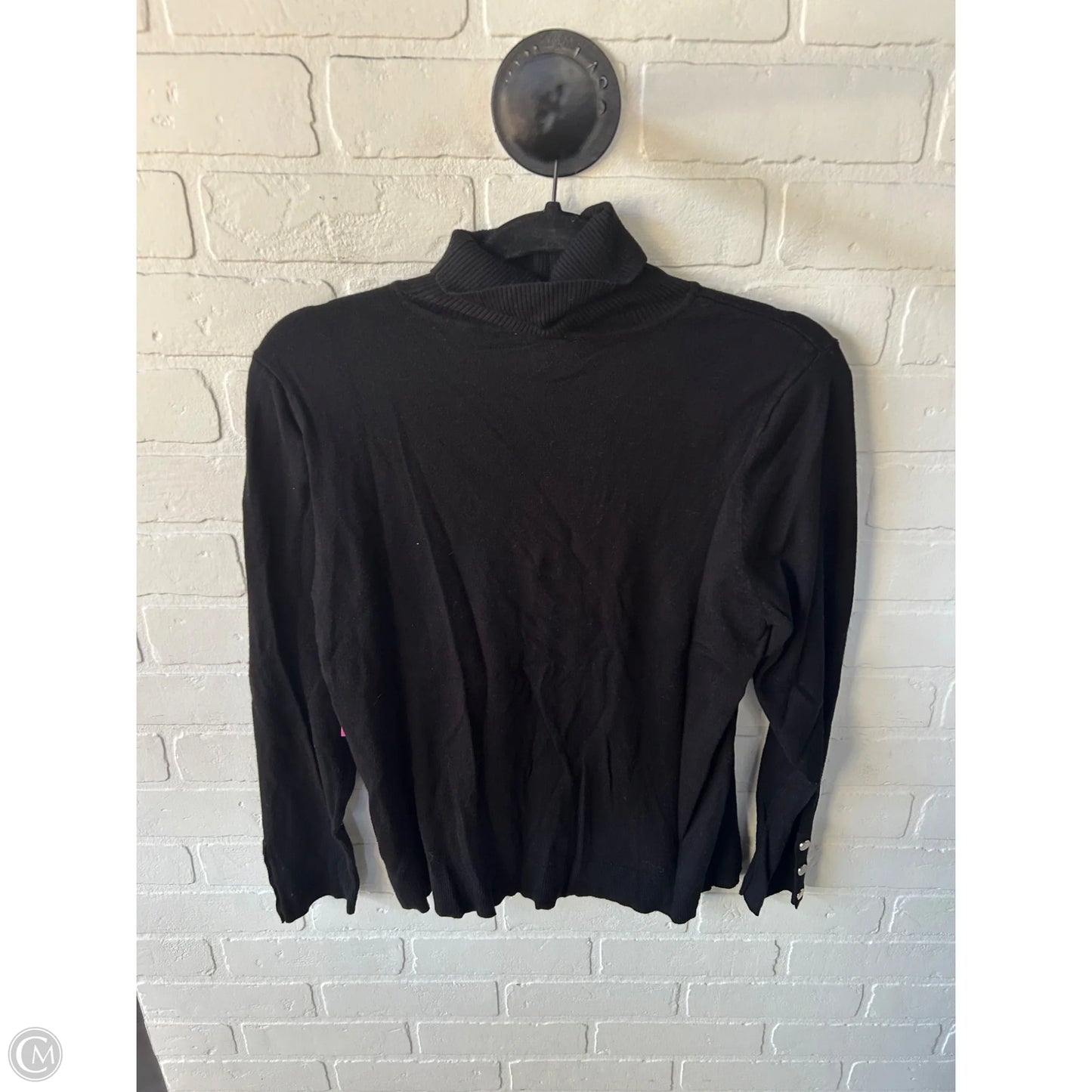 Sweater By Chicos In Black, Size: M
