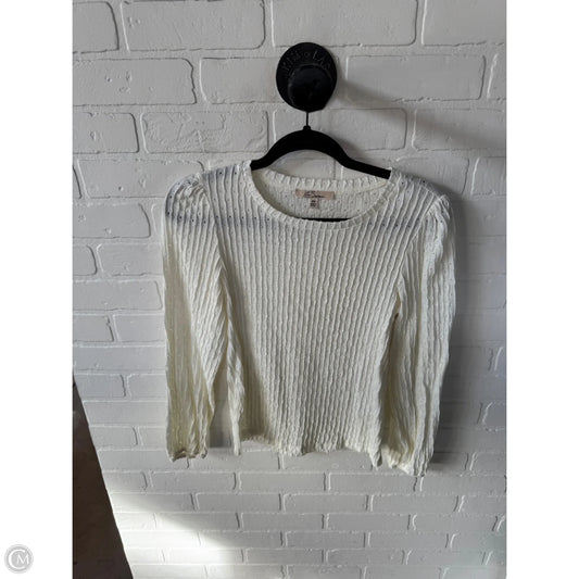 Top Long Sleeve By Cmc In Cream, Size: Xs