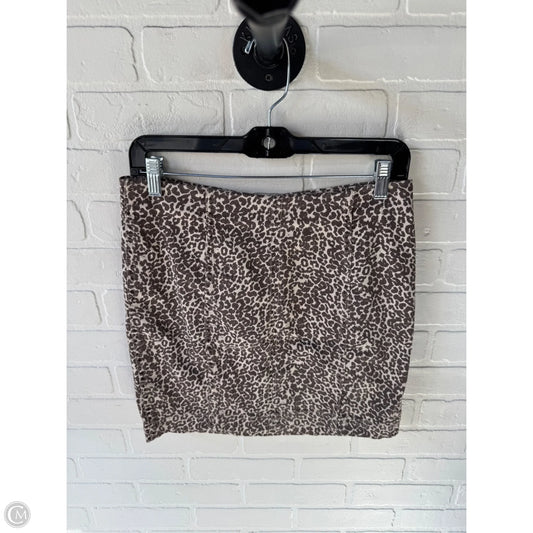 Skirt Mini & Short By Free People In Brown & Cream, Size: 10
