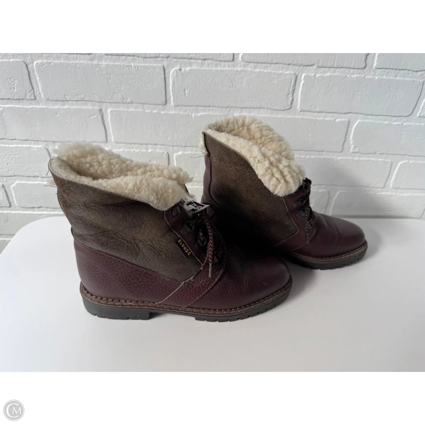 Boots Mid-calf Flats By Blondo In Brown, Size: 8.5