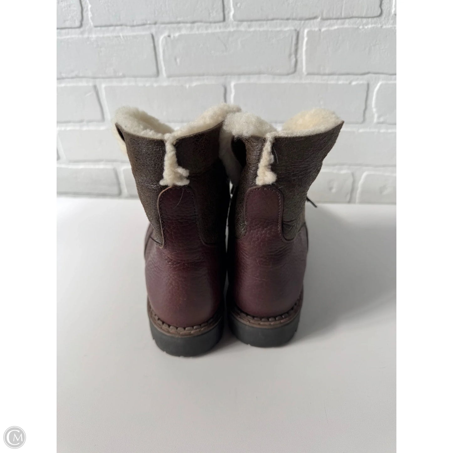 Boots Mid-calf Flats By Blondo In Brown, Size: 8.5