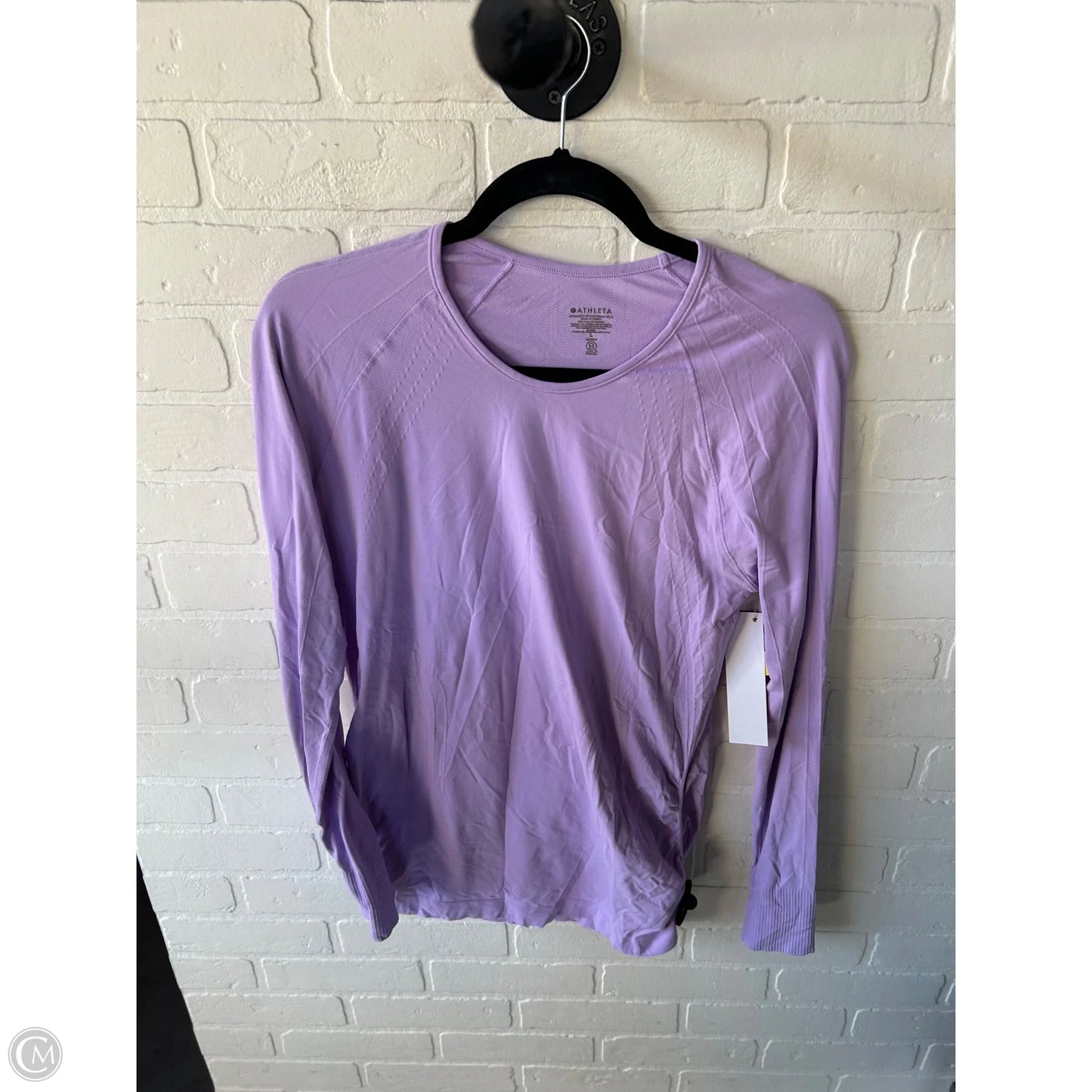 Athletic Top Long Sleeve Crewneck By Athleta In Purple, Size: L