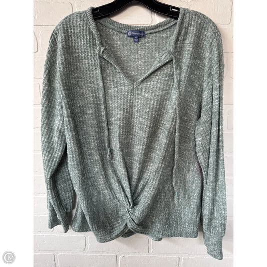 Top Long Sleeve By Democracy In Green, Size: M