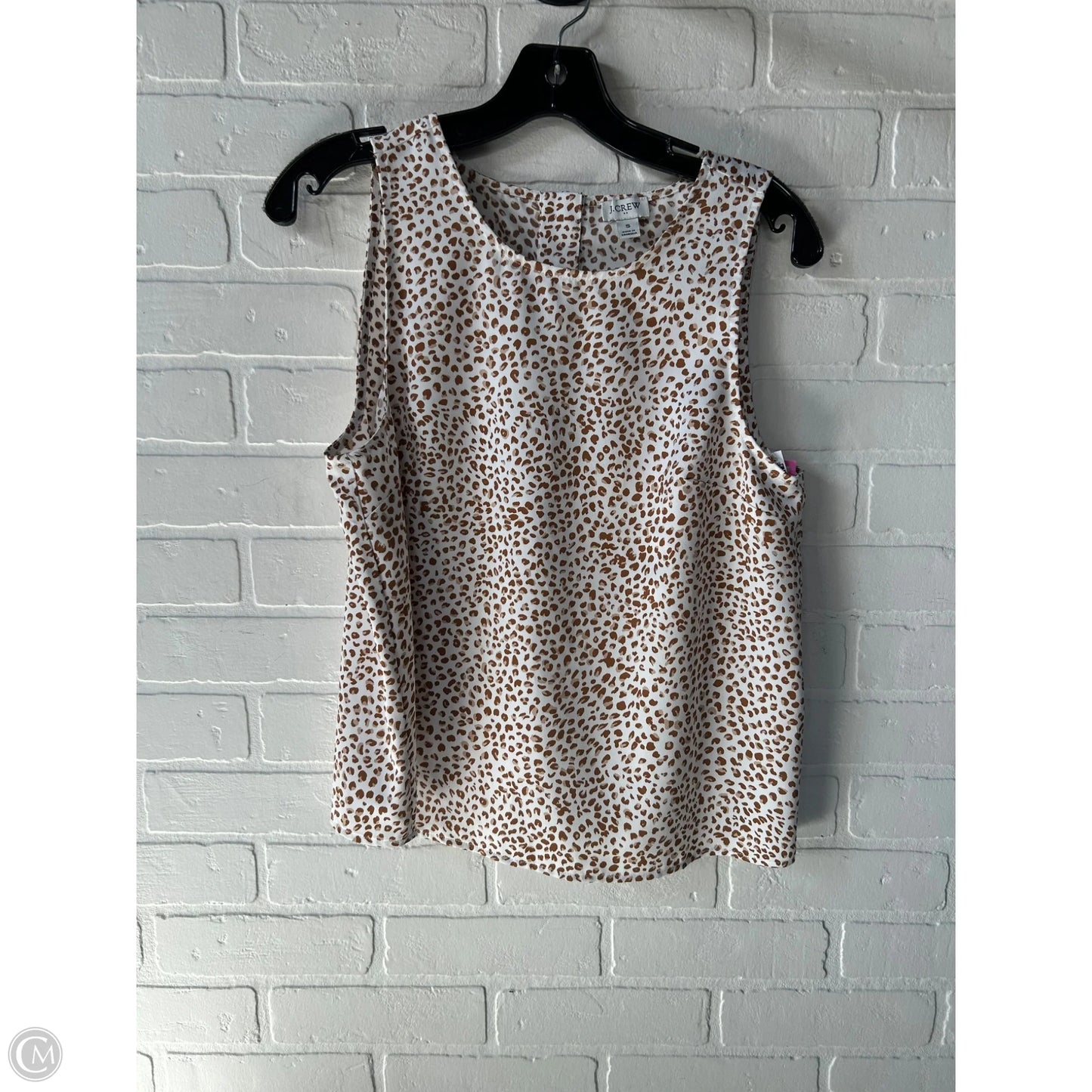 Top Sleeveless By J. Crew In Tan & White, Size: S