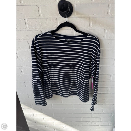 Top Long Sleeve By Rails In Black & White, Size: M