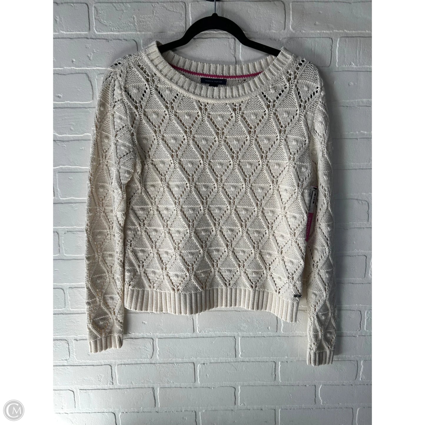 Sweater By Tommy Hilfiger In Cream, Size: M