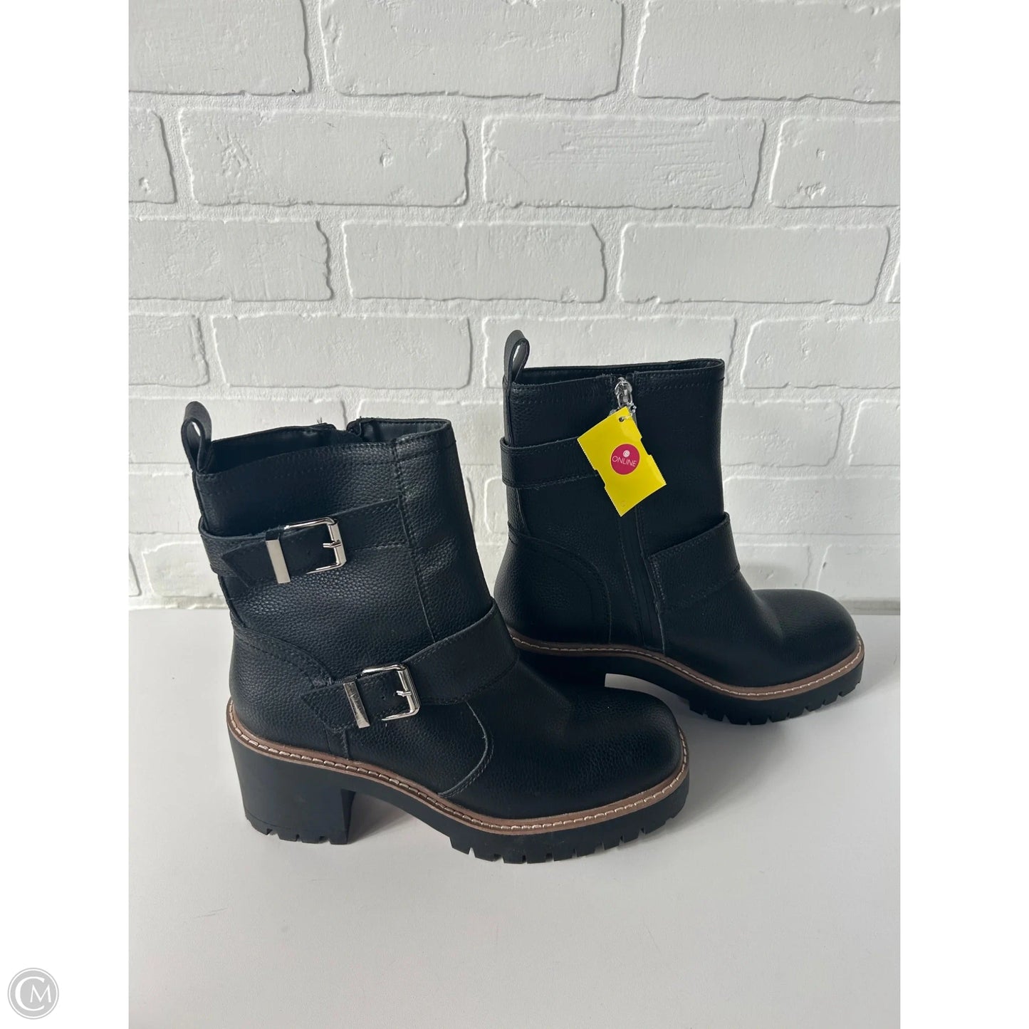 Boots Mid-calf Heels By Blondo In Black, Size: 9.5