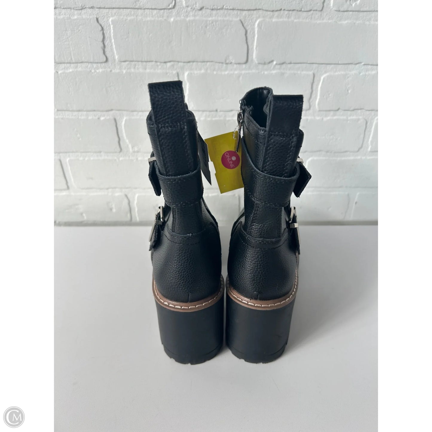 Boots Mid-calf Heels By Blondo In Black, Size: 9.5