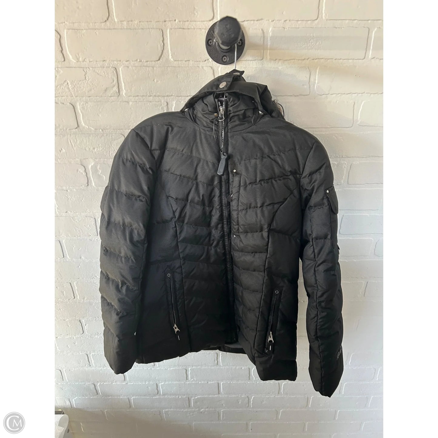 Coat Parka By Eddie Bauer In Black, Size: S