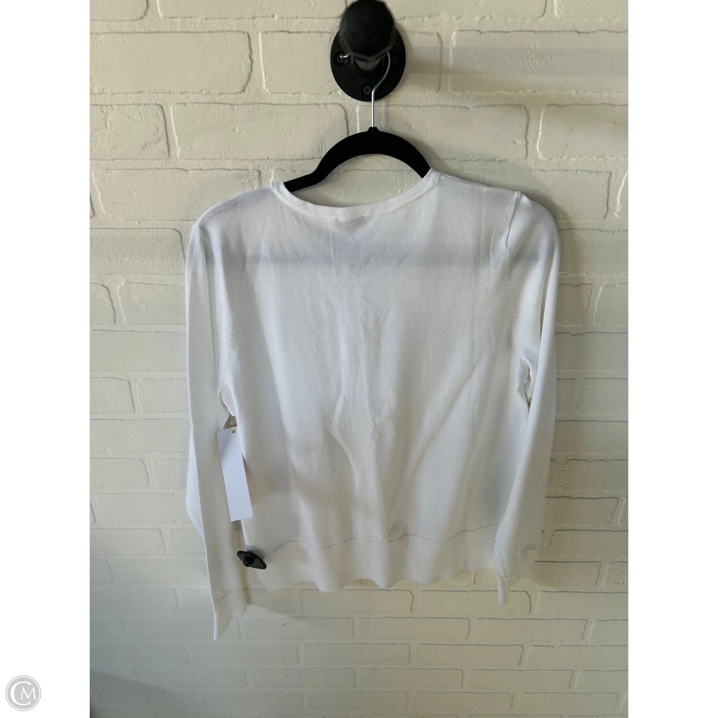 Sweater Cardigan By Talbots In White, Size: L