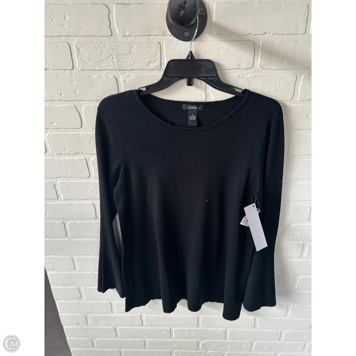 Sweater By Alfani In Black, Size: M