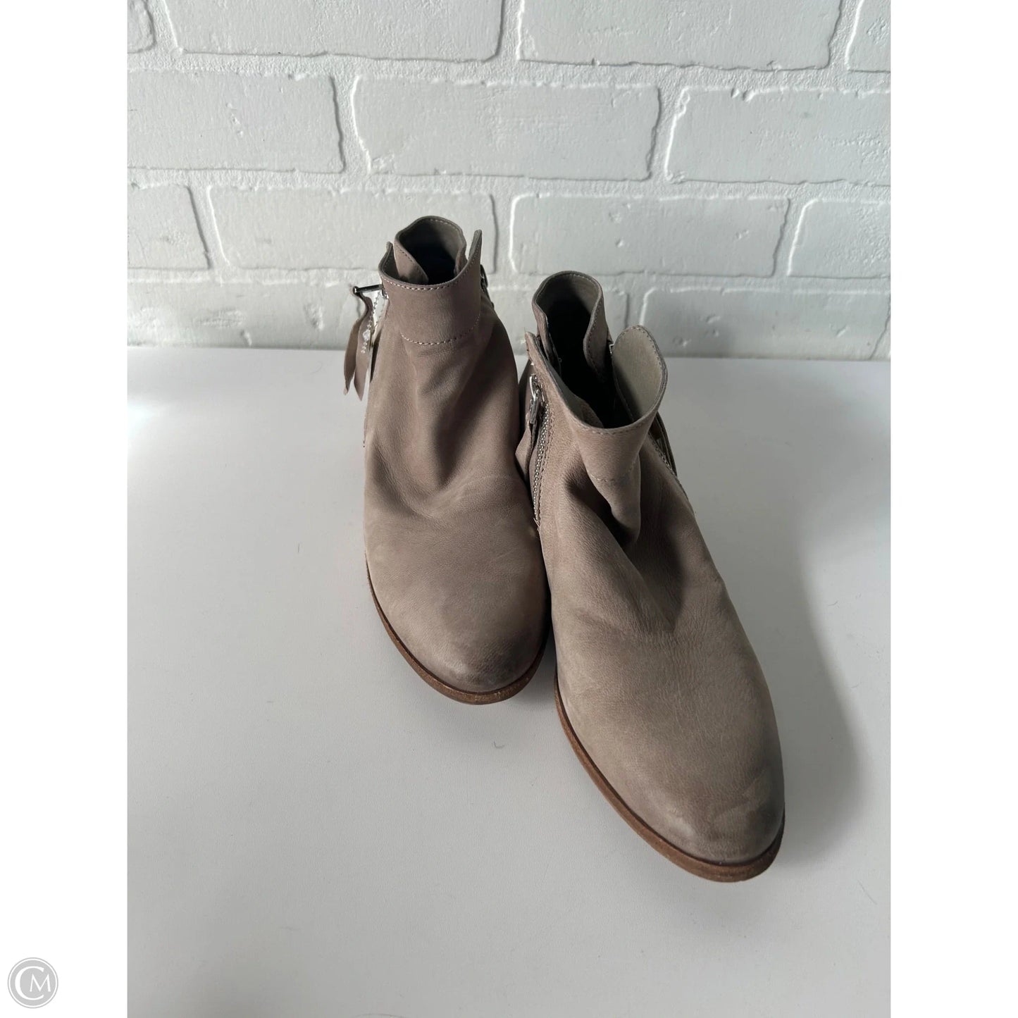 Boots Ankle Heels By Sam Edelman In Tan, Size: 8