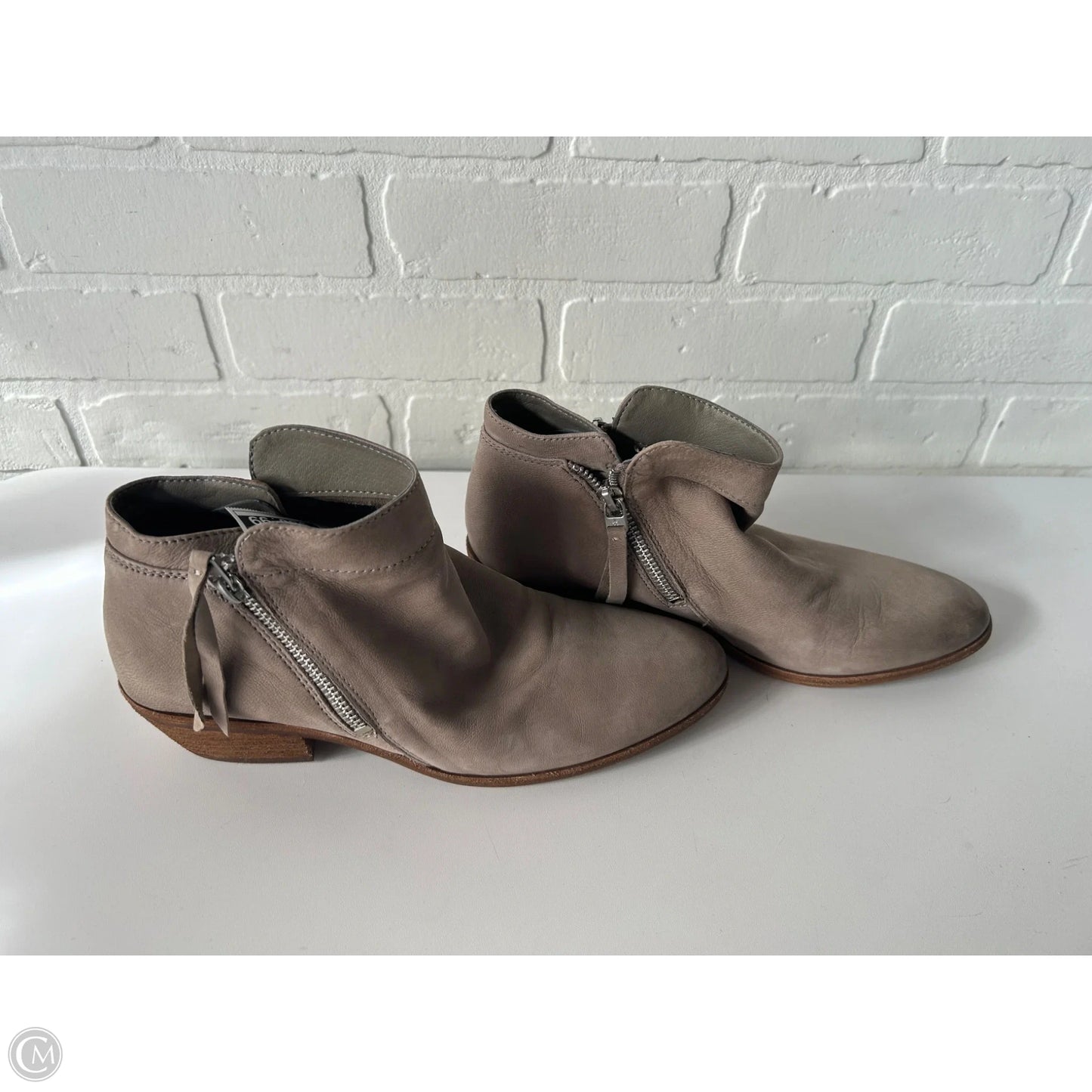 Boots Ankle Heels By Sam Edelman In Tan, Size: 8