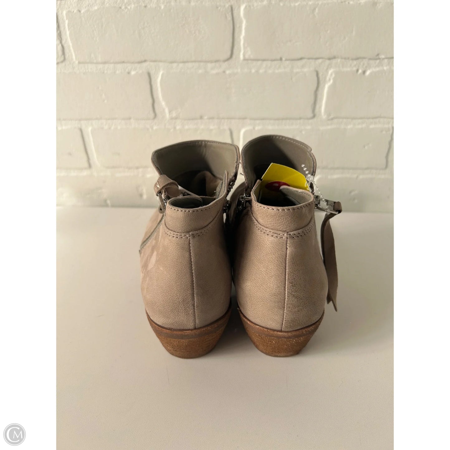 Boots Ankle Heels By Sam Edelman In Tan, Size: 8