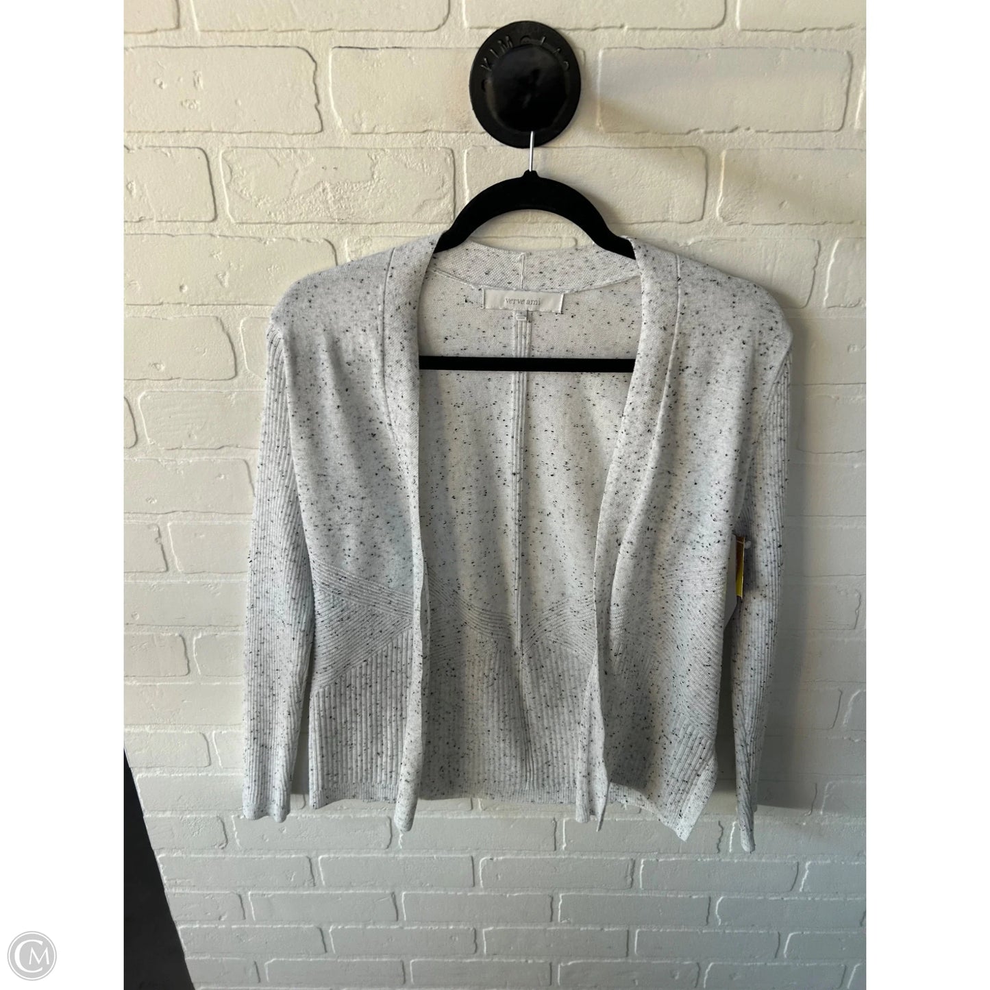 Sweater Cardigan By Verve Ami In Grey & White, Size: S