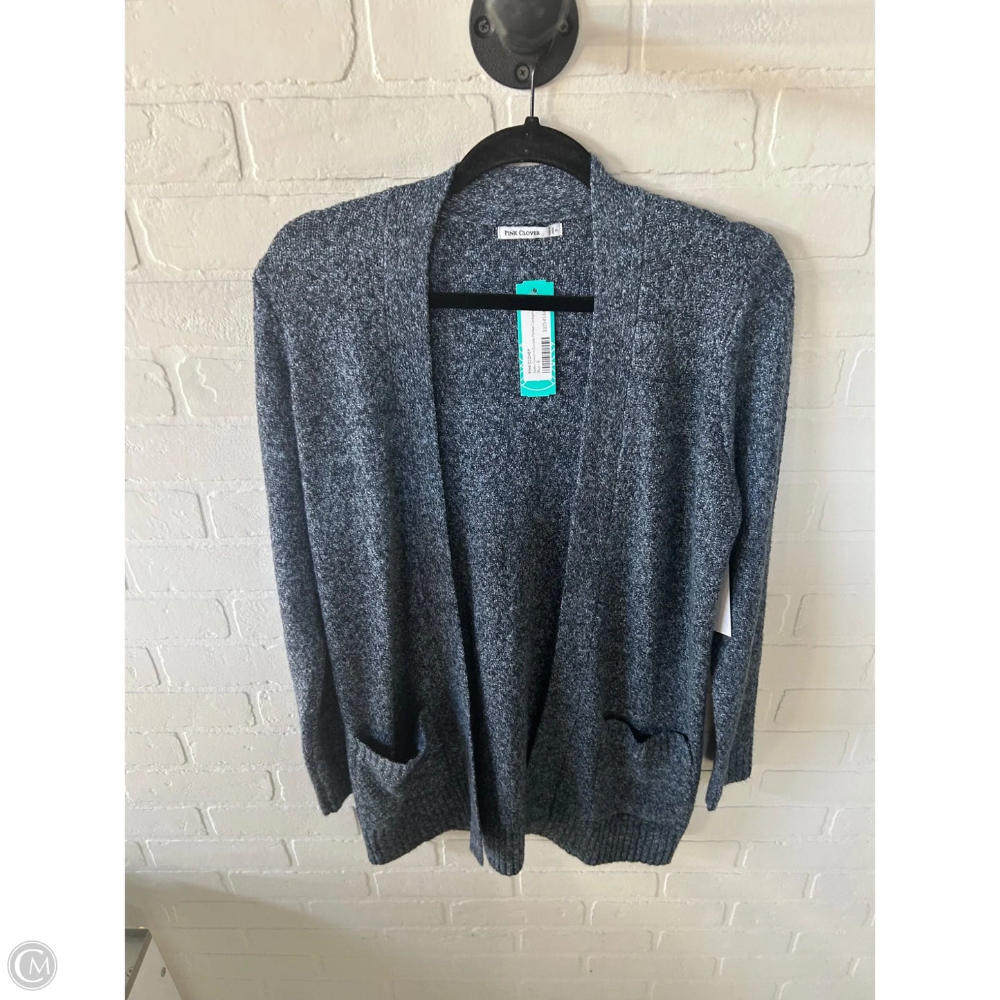 Sweater Cardigan By Pink Clover In Blue, Size: S