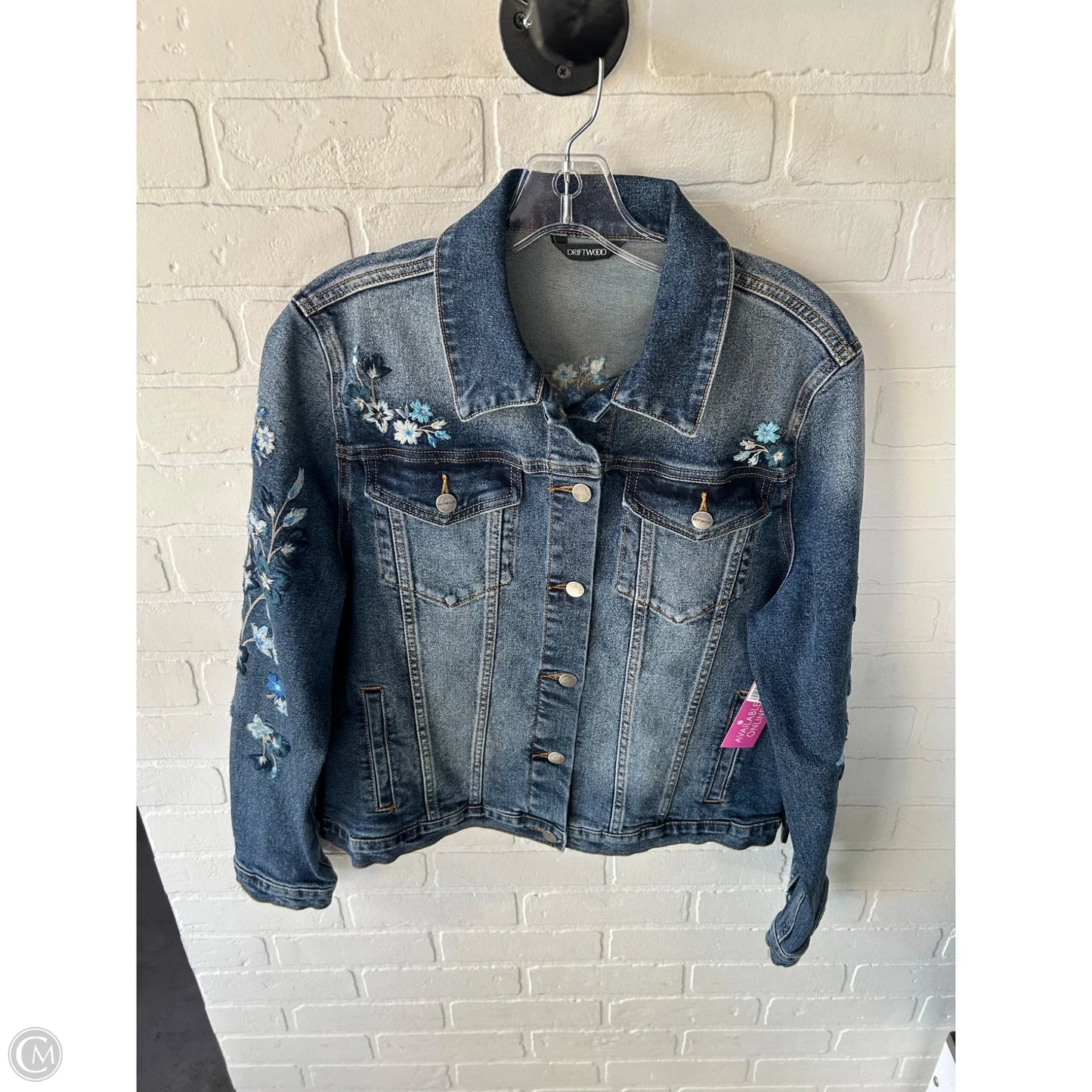 Jacket Denim By Driftwood In Blue Denim, Size: Xl