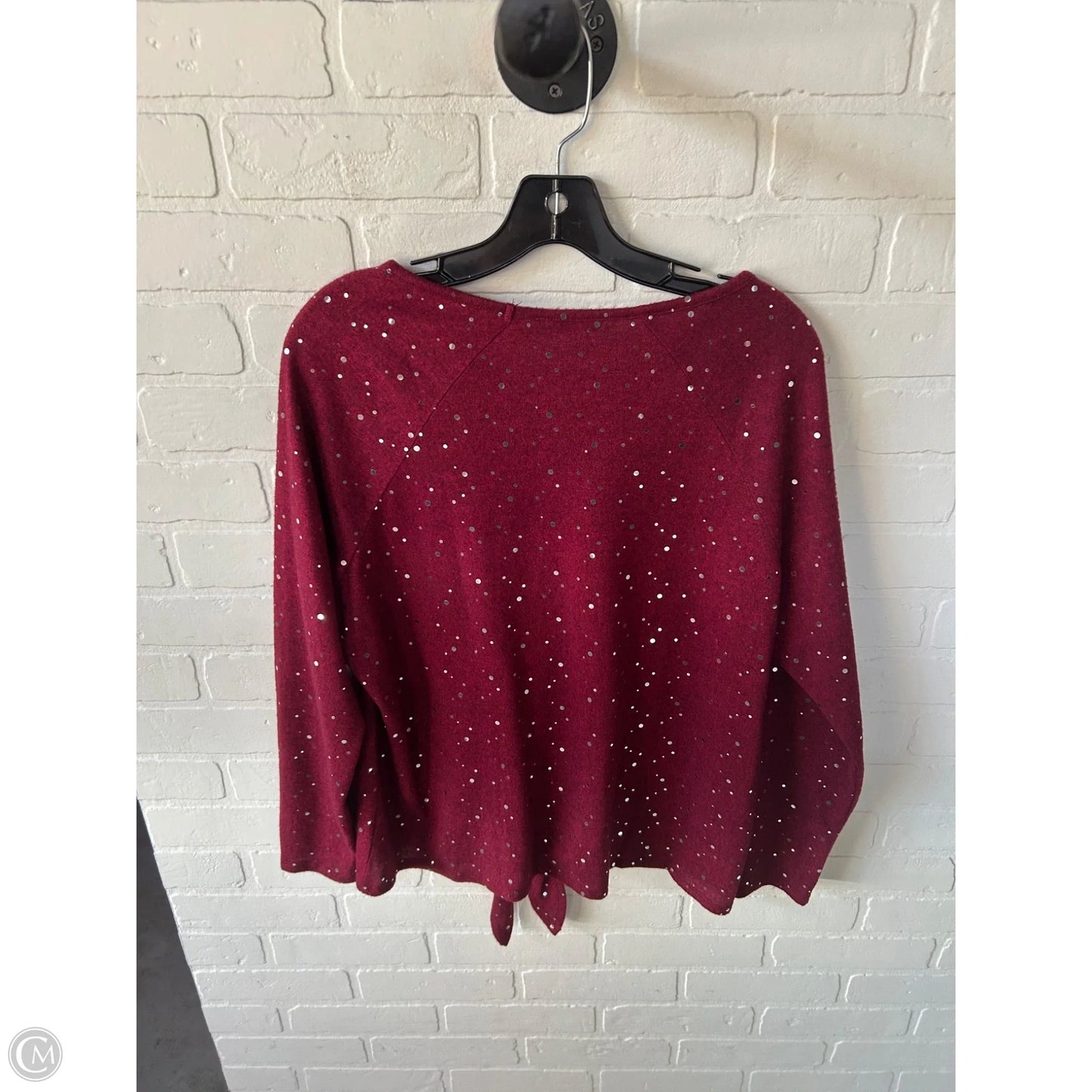 Sweater By Emily Daniels In Red, Size: L