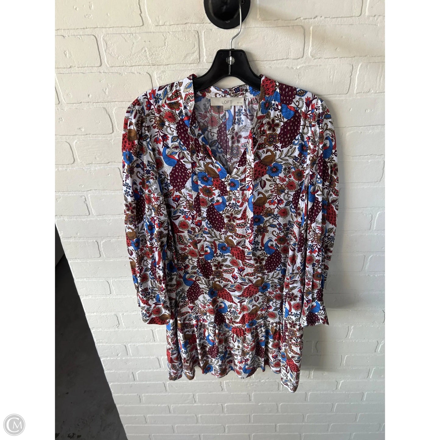 Dress Casual Short By Loft In Tan & White, Size: Lp