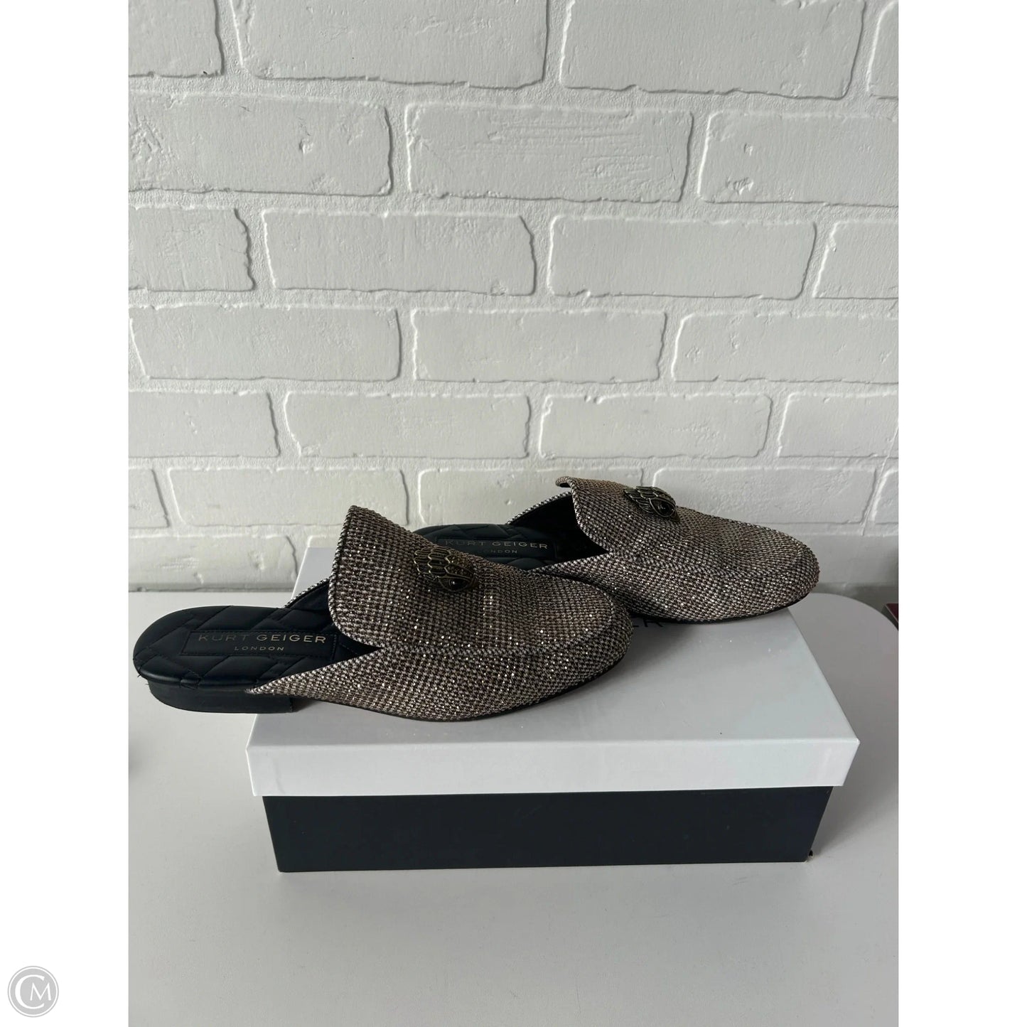 Shoes Designer By Kurt Geiger In Brown & Cream, Size: 8.5