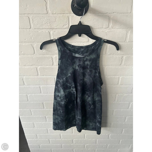 Athletic Tank Top By Lululemon In Black & Green, Size: M