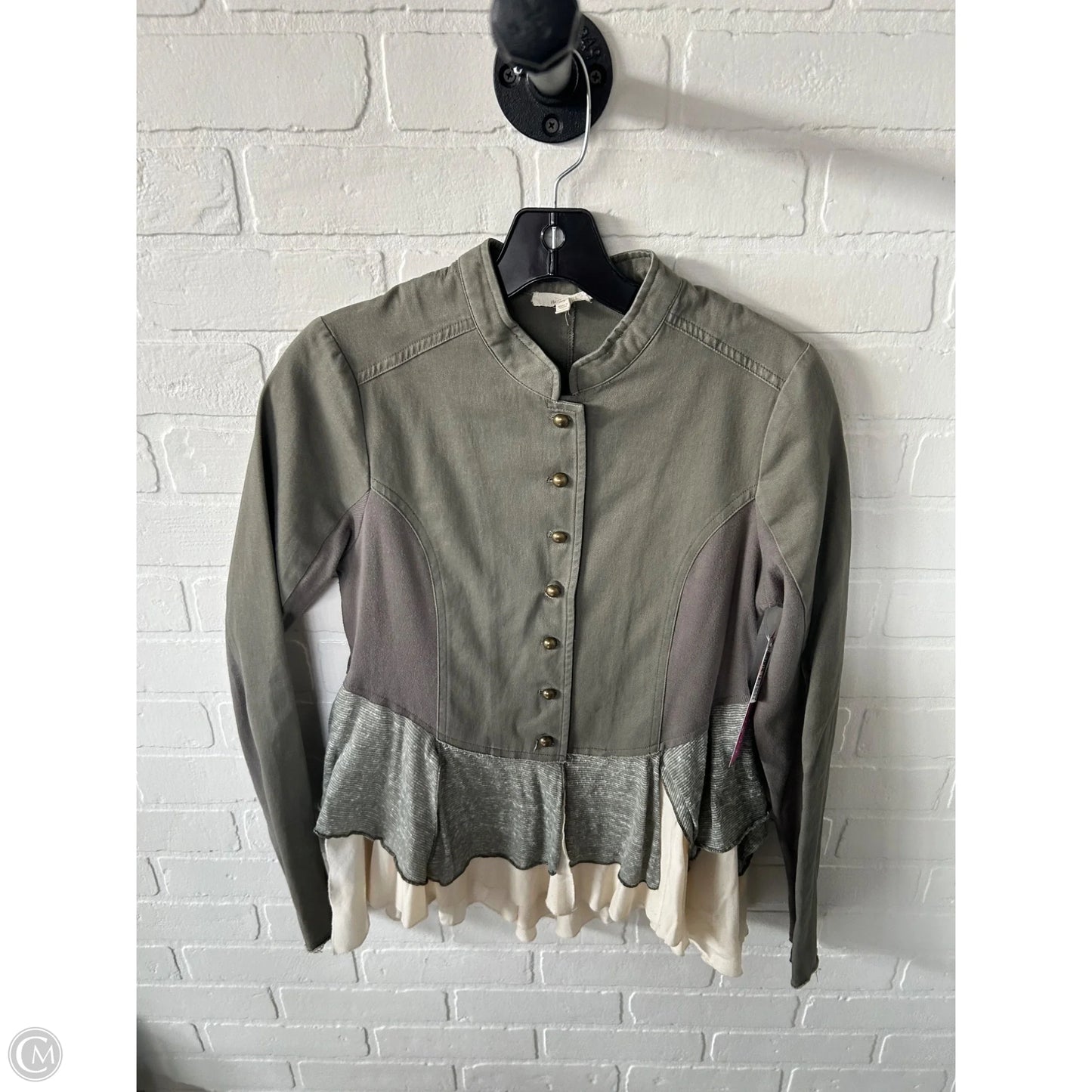 Jacket Moto By Mystree In Green, Size: M