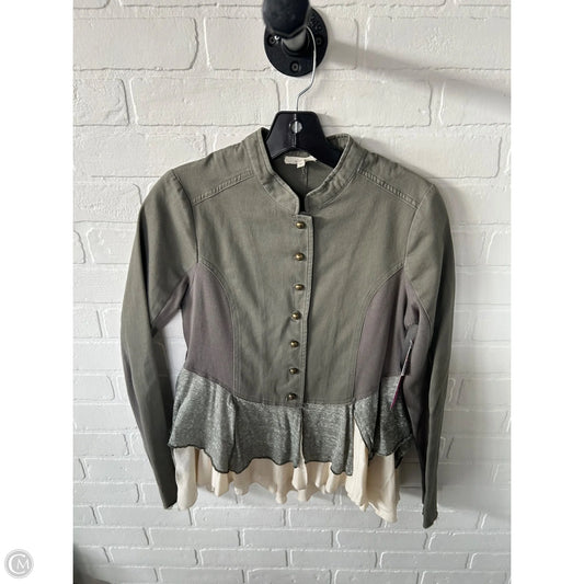 Jacket Moto By Mystree In Green, Size: M