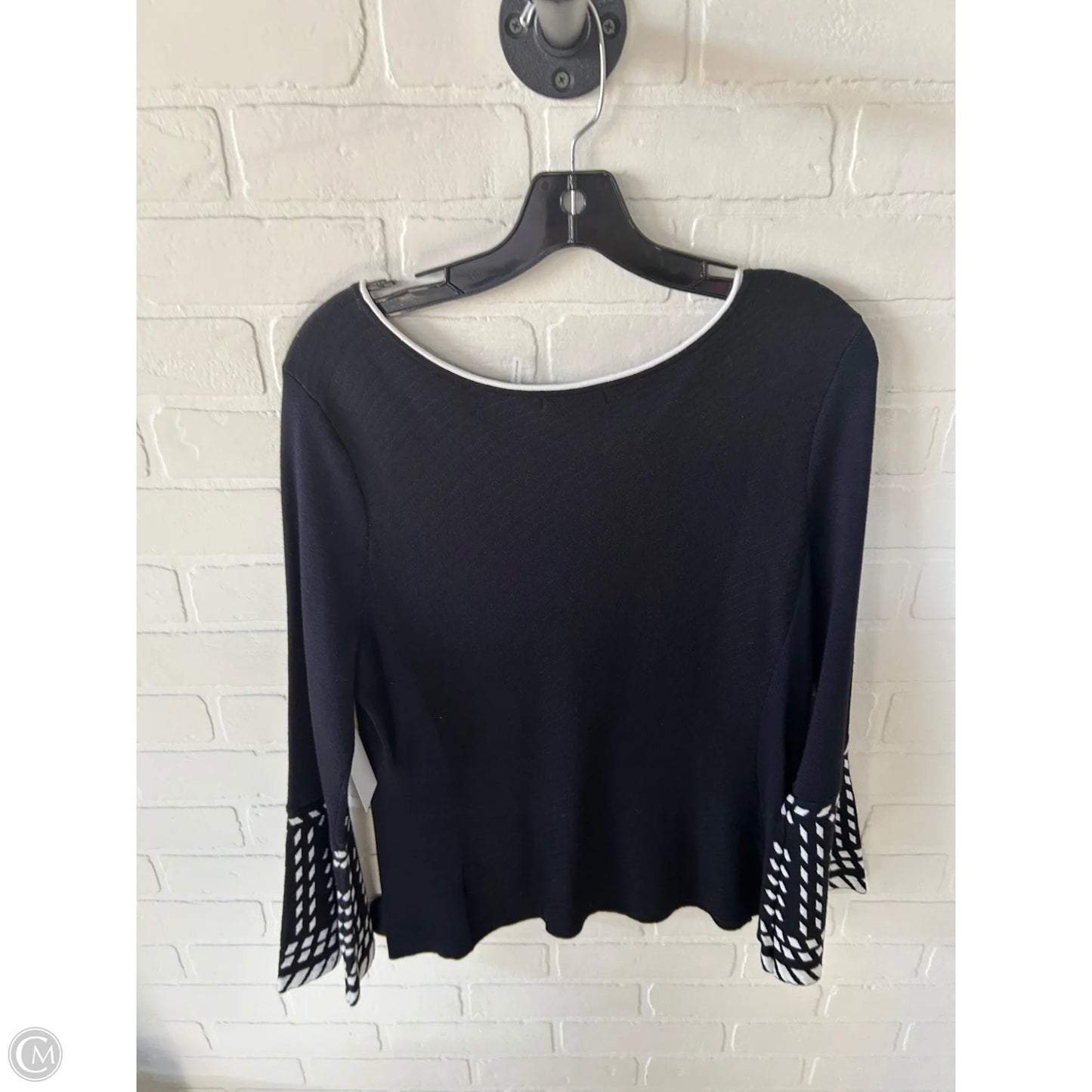 Sweater By Nic + Zoe In Black & White, Size: L