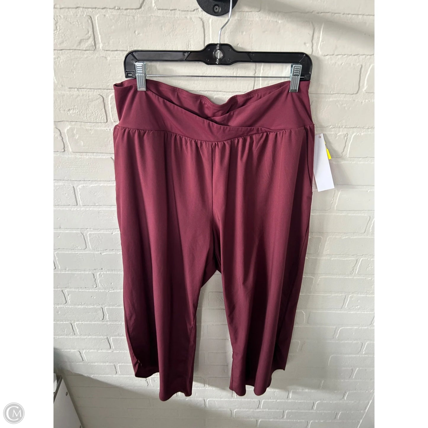 Athletic Pants By Halara In Red, Size: 14