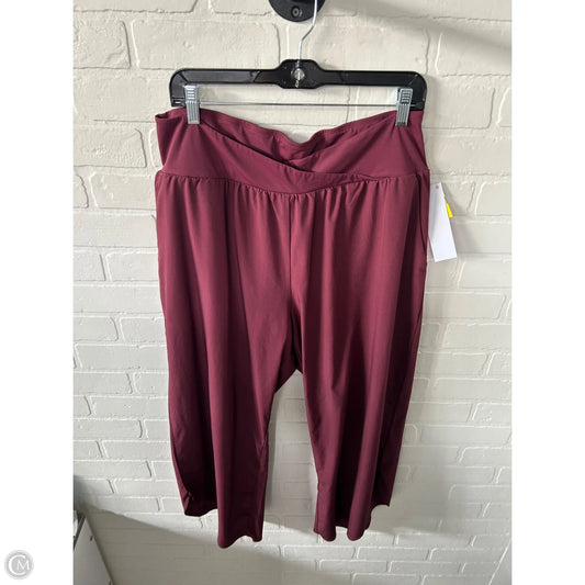 Athletic Pants By Halara In Red, Size: 14