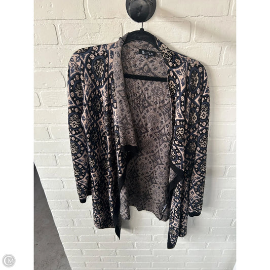 Sweater Cardigan By Sisters In Black & Blue, Size: S
