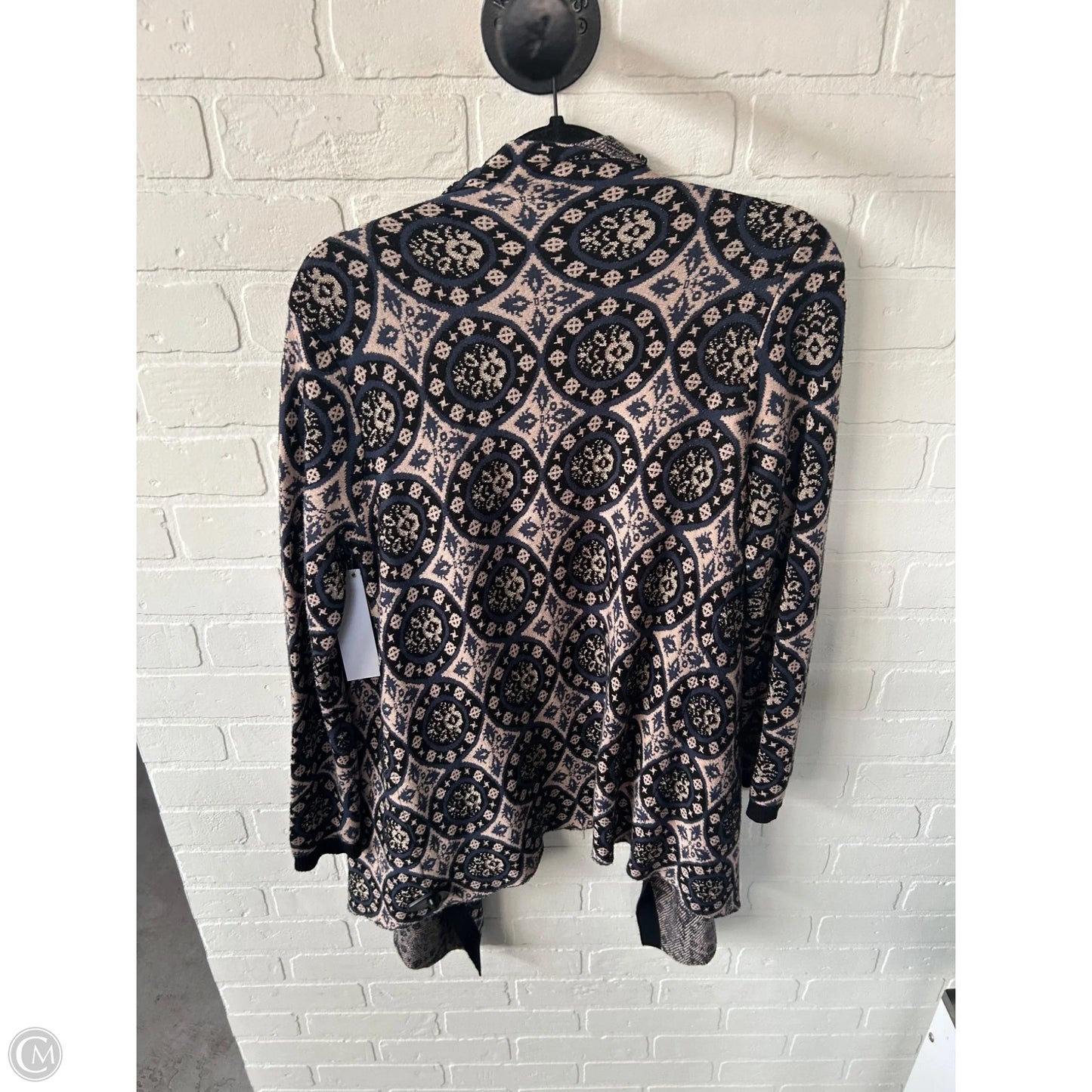 Sweater Cardigan By Sisters In Black & Blue, Size: S