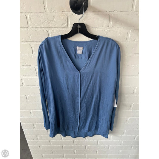 Top Long Sleeve By Chicos In Blue, Size: M