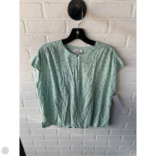 Top Sleeveless By Loft In Green, Size: S