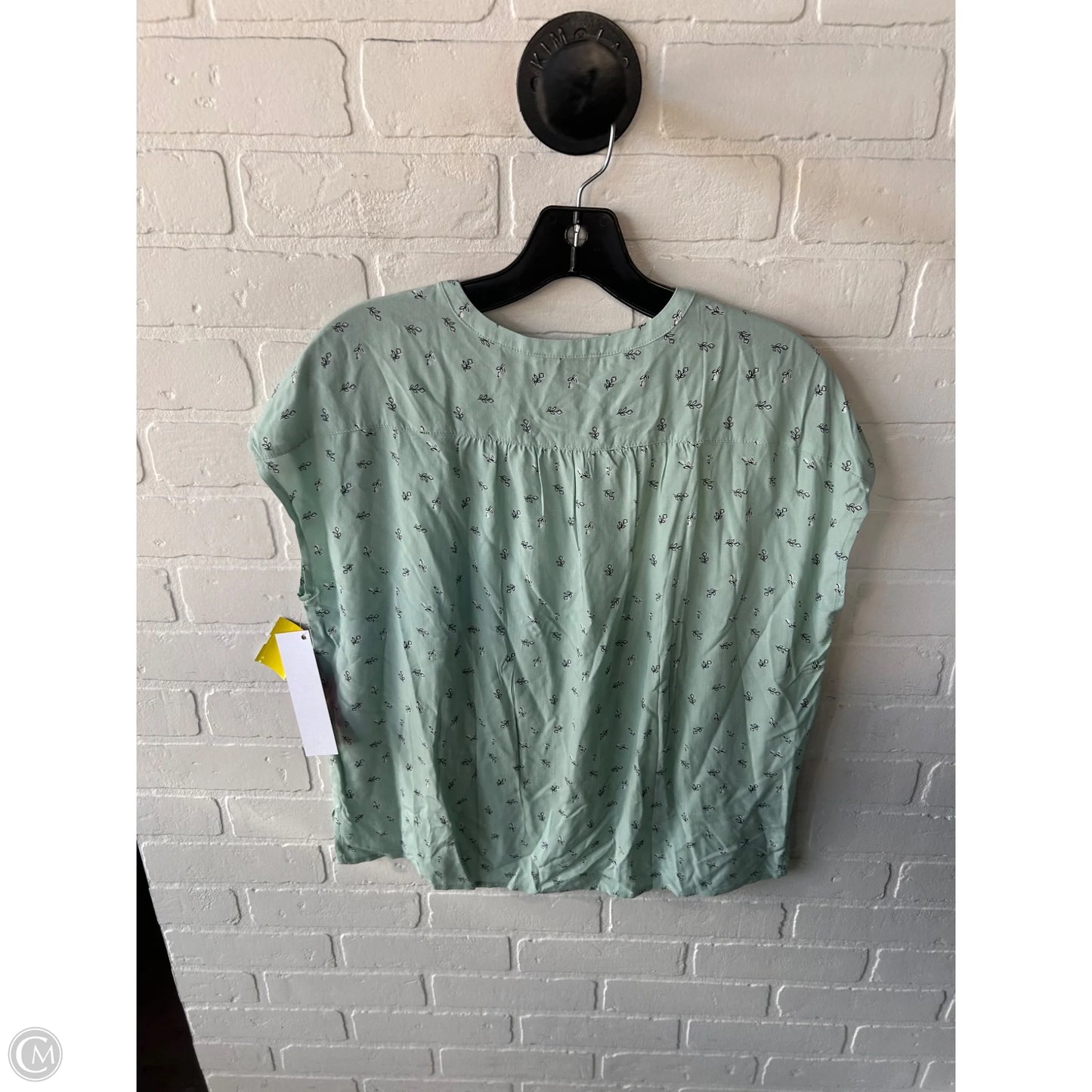 Top Sleeveless By Loft In Green, Size: S